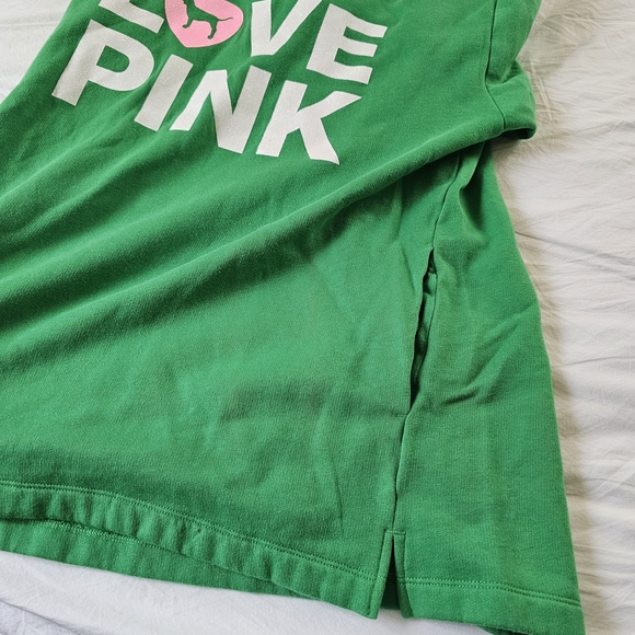 NWOT PINK Victoria's Secret Green Hoodie - Picture 5 of 9